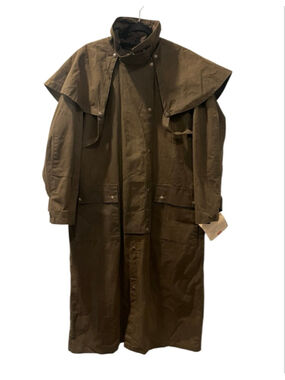 Vintage Australian Outback NWT Waxed Cotton Drover Duster Riding Coat Med